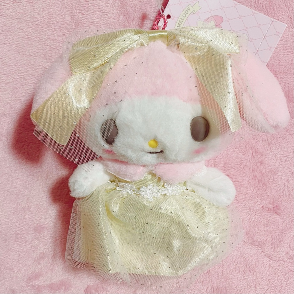 Sanrio Lady My Melody Gold Lace Birthday Mascot Plush